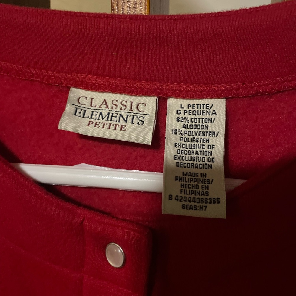 Classic Elements Cardigan With Holiday Embroidery… - image 4